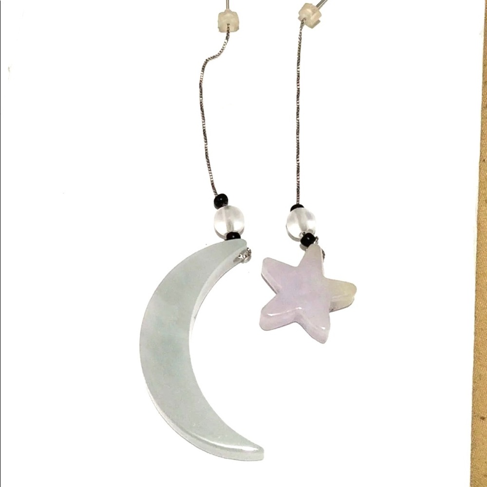 Authentic Type A Natural Jade Earring - image 1